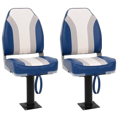 Asientos de barco 2 uds con pedestal giratorio 360° de , Embarcaciones - Ref: Foro24-3294973, Precio: 235,21 €, Descuento: %
