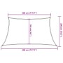 Toldo de vela trapecio HDPE gris claro 160 g/m² 3/4x2 m | Foro24.es | Tu tienda online para hogar, jardín y más Foro24.es