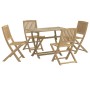 Juego de comedor de jardín 5 piezas madera maciza de acacia de , Conjuntos de jardín - Ref: Foro24-3295007, Precio: 266,50 €,...