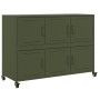 Aparador de acero verde oliva 100,5x39x72 cm de , Aparadores - Ref: Foro24-846744, Precio: 172,00 €, Descuento: %
