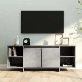Mueble para TV madera contrachapada gris hormigón 130x35x50 cm de vidaXL, Muebles TV - Ref: Foro24-809588, Precio: 80,56 €, D...