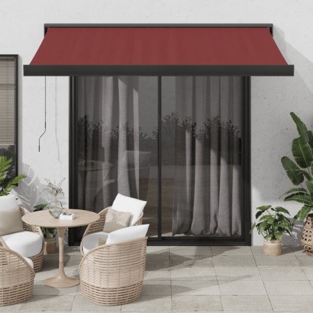 Toldo retráctil manual burdeos 300x250 cm de , Toldos - Ref: Foro24-3215318, Precio: 405,33 €, Descuento: %