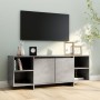 Mueble para TV madera contrachapada gris hormigón 130x35x50 cm de vidaXL, Muebles TV - Ref: Foro24-809588, Precio: 81,94 €, D...