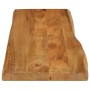 Tablero de mesa borde natural madera maciza mango 110x40x2,5 cm de , Tableros para mesas - Ref: Foro24-370757, Precio: 68,05 ...