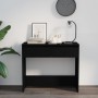 Mesa consola de madera contrachapada negro 89x41x76,5 cm de vidaXL, Mesas auxiliares - Ref: Foro24-809567, Precio: 61,07 €, D...