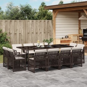 Comprar Set muebles de jardín 13 pzas y cojines