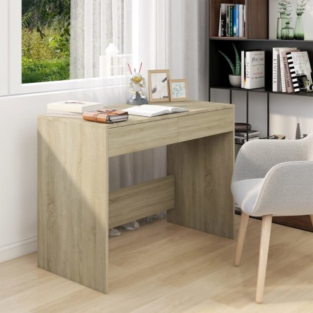 Escritorio de madera contrachapada roble Sonoma 101x50x76,5 cm de vidaXL, Escritorios - Ref: Foro24-809560, Precio: 82,81 €, ...