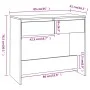 Black plywood console table 89x41x76.5 cm by vidaXL, Side tables - Ref: Foro24-809567, Price: 59,92 €, Discount: %