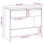 Mesa consola de madera contrachapada negro 89x41x76,5 cm de vidaXL, Mesas auxiliares - Ref: Foro24-809567, Precio: 61,07 €, D...