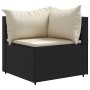 Set de muebles de jardín y cojines 7 pzas ratán sintético negro de , Conjuntos de jardín - Ref: Foro24-3308144, Precio: 571,1...