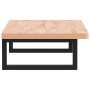 Estante de lavabo de pared de acero y madera maciza de haya de , Tocadores de baño - Ref: Foro24-3302353, Precio: 81,86 €, De...