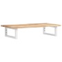 Estante de lavabo de pared acero y madera maciza de acacia de , Tocadores de baño - Ref: Foro24-3302668, Precio: 76,46 €, Des...