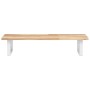 Estante de lavabo de pared acero y madera maciza de acacia de , Tocadores de baño - Ref: Foro24-3302668, Precio: 76,46 €, Des...