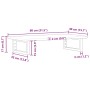 Estante de lavabo de pared acero y madera maciza de acacia de , Tocadores de baño - Ref: Foro24-3302668, Precio: 76,46 €, Des...