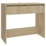 Sonoma oak plywood console table 89x41x76.5 cm by vidaXL, Side tables - Ref: Foro24-809569, Price: 55,72 €, Discount: %