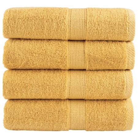 Toallas de invitados SOLUND 4 uds dorado 30x50 cm 600 gsm | Foro24.es | Tu tienda online para hogar, jardín y más Foro24.es