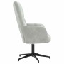 Sillón de relax de terciopelo gris claro en Sillones | Comprar online en Foru.es