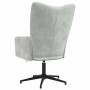 Sillón de relax de terciopelo gris claro en Sillones | Comprar online en Foru.es