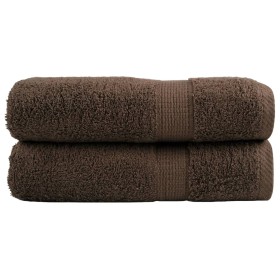 Toallas de baño SOLUND 2 unidades marrón 100x150 cm 600 gsm de , Toallas - Ref: Foro24-137239, Precio: 39,89 €, Descuento: %