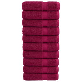 Toallas de mano SOLUND 10 unidades burdeos 50x100 cm 600 gsm de , Toallas - Ref: Foro24-137211, Precio: 73,22 €, Descuento: %