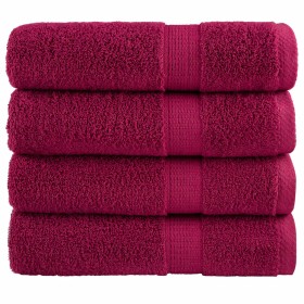 Toallas de ducha SOLUND 4 unidades burdeos 70x140 cm 600 gsm de , Toallas - Ref: Foro24-137213, Precio: 51,92 €, Descuento: %