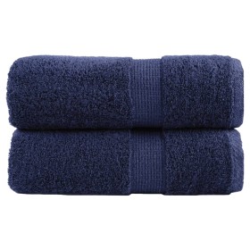 Comprar Toallas SOLUND 2 uds azul marino 30x30 cm