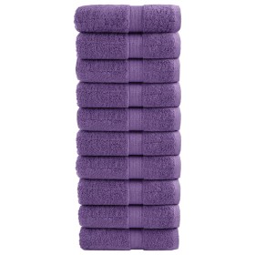 Comprar Toallas SOLUND 10 unidades morado 30x30