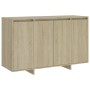 Aparador de madera contrachapada roble Sonoma 120x41x75 cm de vidaXL, Aparadores - Ref: Foro24-809605, Precio: 141,52 €, Desc...