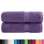 Toallas de ducha SOLUND 2 unidades morado 70x140 cm 600 gsm de , Toallas - Ref: Foro24-137356, Precio: 30,00 €, Descuento: %