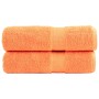 Toallas de ducha SOLUND 2 unidades naranja 70x140 cm 600 gsm de , Toallas - Ref: Foro24-137380, Precio: 32,02 €, Descuento: -5%%