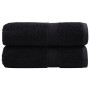 Toallas SOLUND 2 unidades negro 30x30 cm 600 gsm de , Toallas - Ref: Foro24-137419, Precio: 10,60 €, Descuento: %