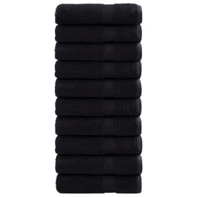 Toallas de mano SOLUND 10 unidades negro 50x100 cm 600 gsm de , Toallas - Ref: Foro24-137427, Precio: 73,62 €, Descuento: -5%%