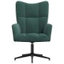 Sillón de relax de terciopelo verde oscuro en Sillones | Comprar online en Foru.es