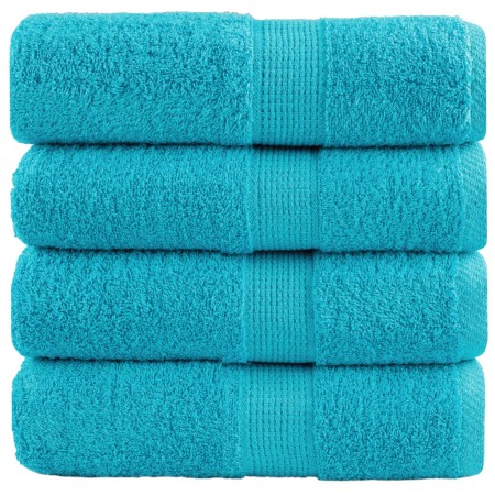 Toallas SOLUND 4 unidades turquesa 30x30 cm 600 gsm de , Toallas - Ref: Foro24-137444, Precio: 13,19 €, Descuento: -5%%