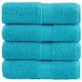 Toallas SOLUND 4 unidades turquesa 30x30 cm 600 gsm de , Toallas - Ref: Foro24-137444, Precio: 13,19 €, Descuento: -5%%