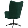 Sillón de relax de terciopelo verde oscuro en Sillones | Comprar online en Foru.es