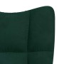 Sillón de relax de terciopelo verde oscuro en Sillones | Comprar online en Foru.es