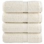 Toallas de invitados SOLUND 4 uds crema 30x50 cm 600 gsm de , Toallas - Ref: Foro24-137471, Precio: 15,55 €, Descuento: %