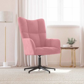 Sillón de relax de terciopelo rosa en Sillones | Comprar online en Foru.es
