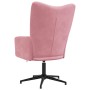 Sillón de relax de terciopelo rosa en Sillones | Comprar online en Foru.es