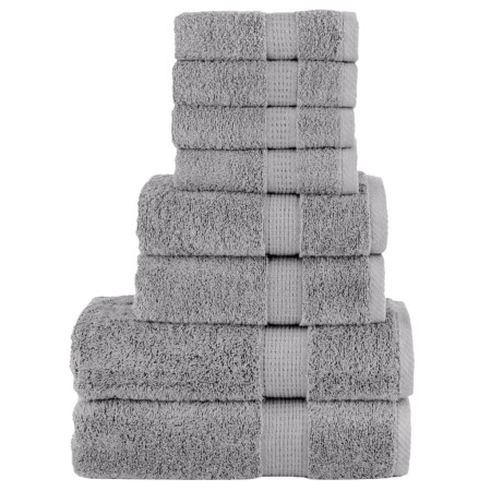 Juego de toallas premium SOLUND 8 unidades gris 600 gsm de , Toallas - Ref: Foro24-137543, Precio: 56,12 €, Descuento: %