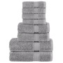 Juego de toallas premium SOLUND 8 unidades gris 600 gsm de , Toallas - Ref: Foro24-137543, Precio: 56,12 €, Descuento: %