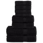 Juego de toallas premium SOLUND 8 unidades negro 600 gsm de , Toallas - Ref: Foro24-137548, Precio: 54,18 €, Descuento: -5%%
