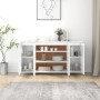 Aparador de madera contrachapada blanco brillante 135x41x75 cm de vidaXL, Aparadores - Ref: Foro24-809599, Precio: 180,06 €, ...