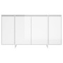 Aparador de madera contrachapada blanco brillante 135x41x75 cm de vidaXL, Aparadores - Ref: Foro24-809599, Precio: 180,06 €, ...