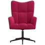 Sillón de relax de terciopelo rojo vino tinto en Sillones | Comprar online en Foru.es