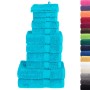 Juego de toallas premium SOLUND 12 unidades turquesa 600 gsm de , Toallas - Ref: Foro24-137583, Precio: 63,54 €, Descuento: %