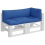 Cojines para sofá de palets 3 unidades tela azul de , Cojines para sillas y sofás - Ref: Foro24-360954, Precio: 87,10 €, Desc...