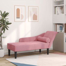 Sofá diván con cojines terciopelo rosa de , Divanes - Ref: Foro24-4007591, Precio: 165,21 €, Descuento: %