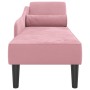 Sofá diván con cojines terciopelo rosa de , Divanes - Ref: Foro24-4007591, Precio: 165,21 €, Descuento: %